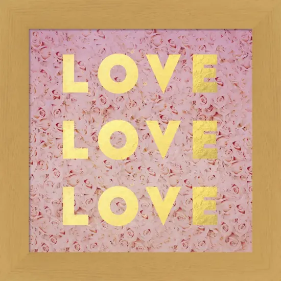 Love & Roses by Leah Flores 13" x 13" Framed Wall Art {1}