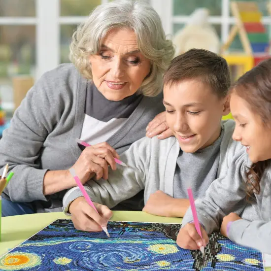 117 Pieces 5D DIY Diamond Painting Tools and Accessories Kits with Diamond Embroidery Box and Multiple Sizes Painting Pens for Adults to Make Art Craft {3}