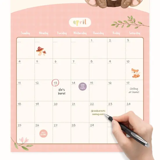 1st Year Tracker - First Year Book - Journal Album to Capture Precious Moments - Milestone Keepsake for Baby Girl or Boy - Includes Stickers {6}