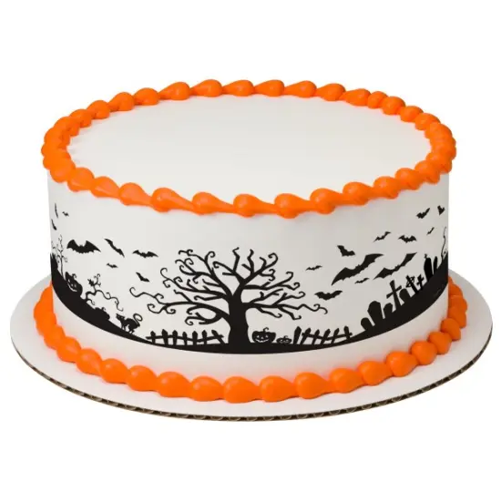 Spooky Silhouettes Edible Cake Topper Image Strips {1}