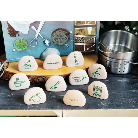 Mud Kitchen Process Stones {5}