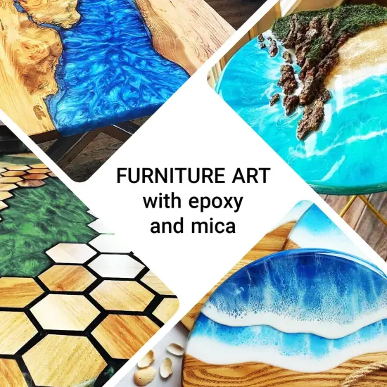 Mica Powder for Epoxy Resin &ndash; Pigment Powder for Nails &ndash; Epoxy Resin Color Pigment &ndash; Soap Making Dye &ndash; Mica Pigment Powder 24 Colors Set {6}