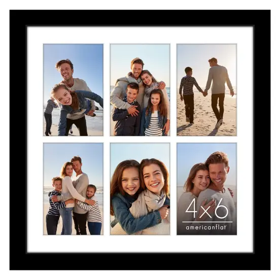 Americanflat 14x14 Collage Picture Frame - Fits Six 4x6 Photos or One 14x14 Photo {7}