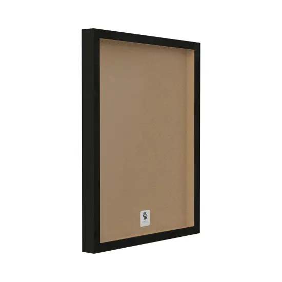 Stupell Industries Foggy Lake Forest Landscape Framed Giclee Art Black Frame {6}