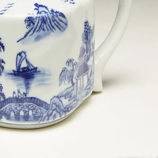 AA Importing 59803 Blue And White Tea Pot {3}