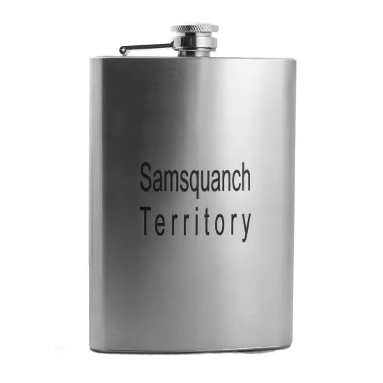 8oz Samsquanch Territory Stainless Steel Flask {2}