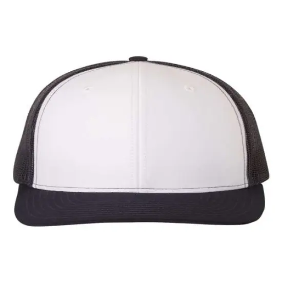 Richardson&reg; Snapback Trucker Cap White/ Blue {4}