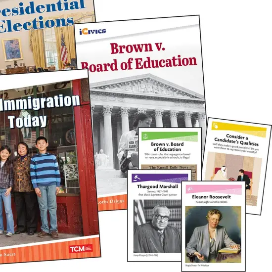 iCivics Grade 1: Leadership & Responsibility 5-Book Set + Game Cards {3}