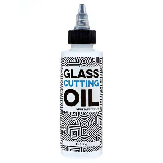 Glass Cutting Oil with Precision Application Top - 4 oz - Great for Stained Glass, Bottles, Tiles, and Mirrors - Custom-Formulated for Various Glass Cutting Tools and Applications {2}