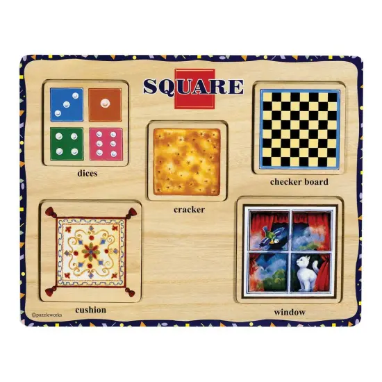 Puzzleworks Self-Correcting Shapes Puzzles - Set of 6 {4}