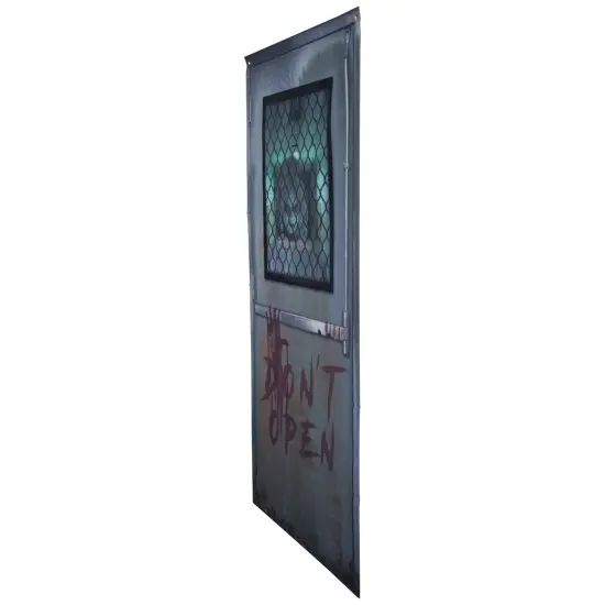 Northlight "Don't Open" Hospital Entryway Halloween Scary Door Decoration - 6' Gray {4}