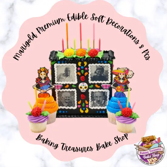 Marigold Premium Edible Soft Decorations 8 Pcs {4}