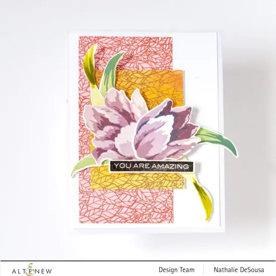 Overlapped Leaves Stamp Set {6}