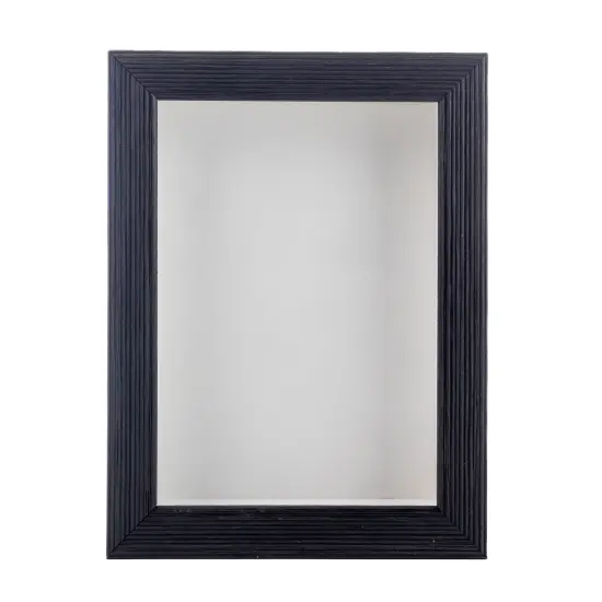 Rustic Black Wood Shadow Box Frame with Acrylic Front - White Suede Backing, 30 Sizes {3}