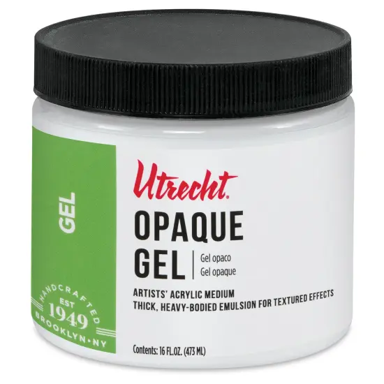 Utrecht Artists' Acrylic Opaque Gel Medium - 16 oz {1}