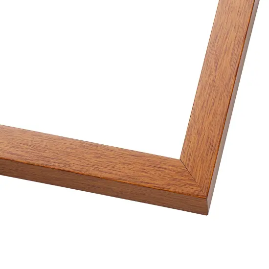 Warm Honey Brown Wood Shadow Box Frame with Acrylic Front - Dark Grey Suede Backing, 30 Sizes {3}