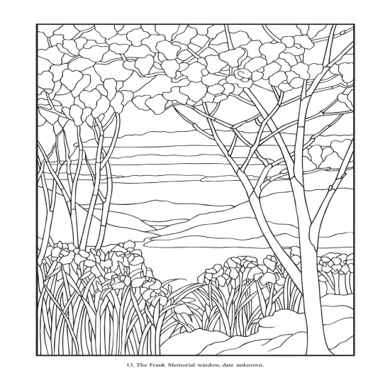 Color Your Own Tiffany Windows Coloring Book-Softcover {5}