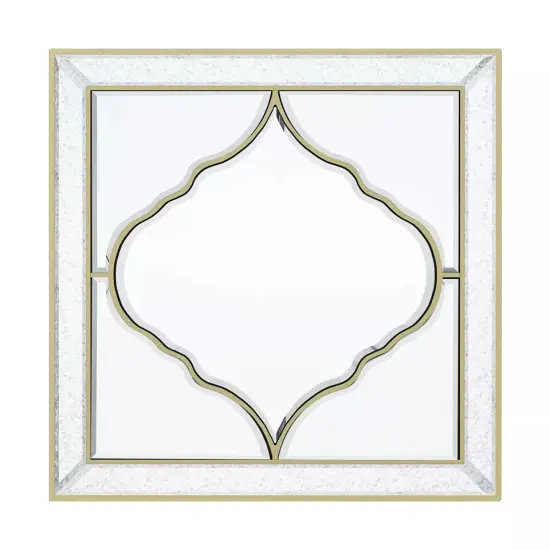 Large Square Wall Mirror Gold Edge Bedroom Hallway Living Room Decorative Mirror {1}