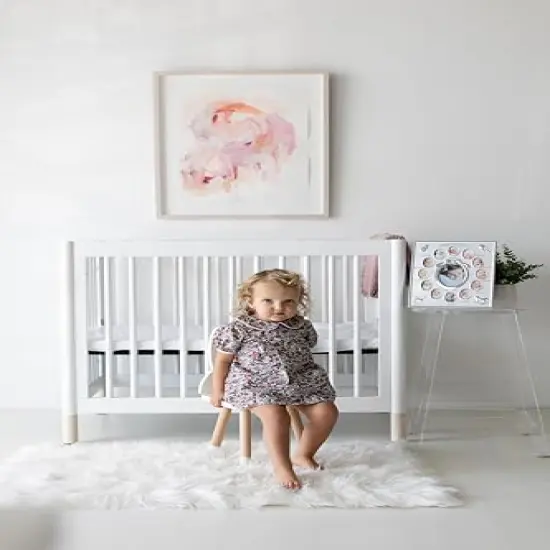 tiny ideas Baby's First Year Picture Frame, 0-12 Month Baby Pictures, Newborn Baby Registry, Classic Gender Neutral Nursery Decor, Silver {3}