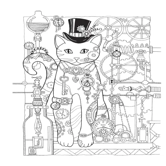 Creative Haven: Creative Cats Coloring Book-Softcover {4}