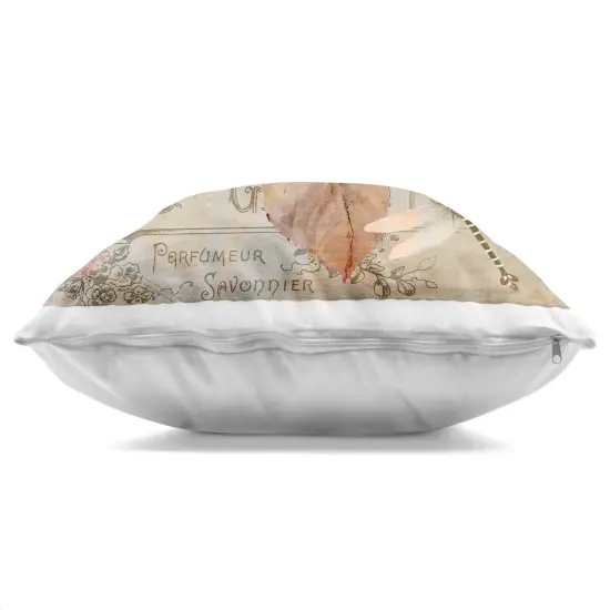 Stupell Industries Vintage French Hydrangea Decorative Printed Pillow design by Sasha, 18 x 7 x 18 {3}