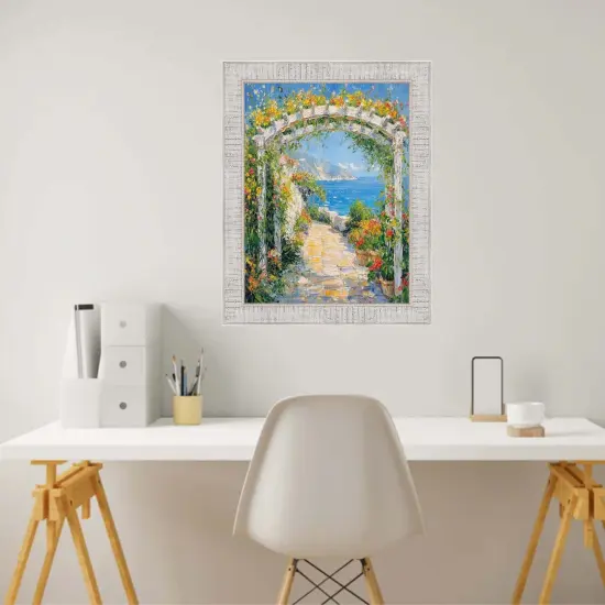 Rustic Wood White Wash Picture Frame 18x18 frame {7}