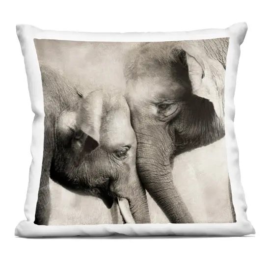 Stupell Industries Elephant & Baby Hug Decorative Printed Pillow design by CAD Designs, 18 x 7 x 18 {1}