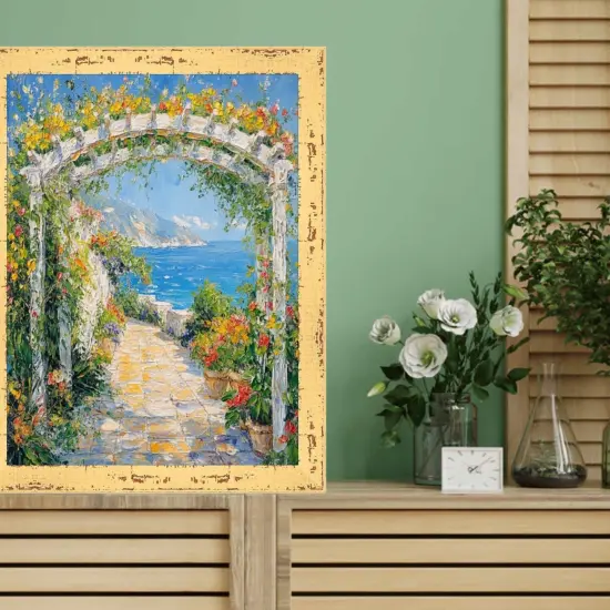 Slim Yellow Chabi Chic Farmhouse Rustic Picture Frame 12x16 frame {7}