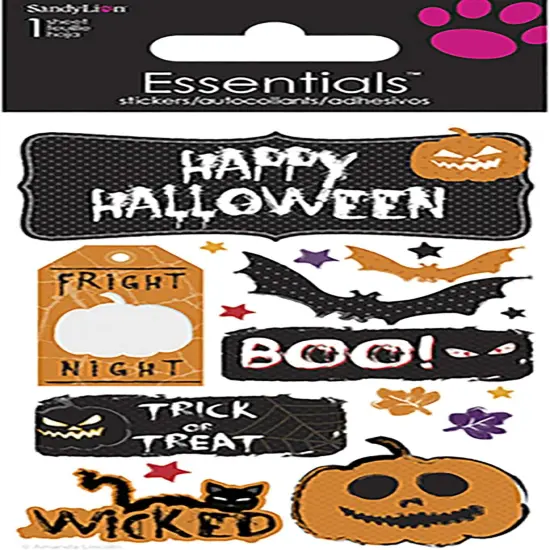 Sandylion Essentials Happy Halloween Dimensional Stickers {1}
