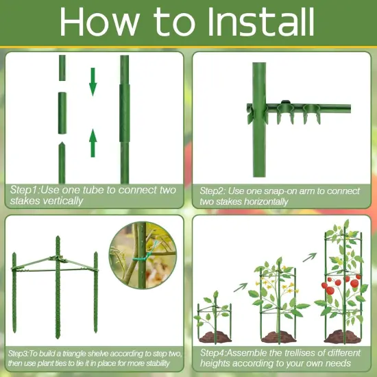 6 Pack Trellis for Pots for Garden {4}