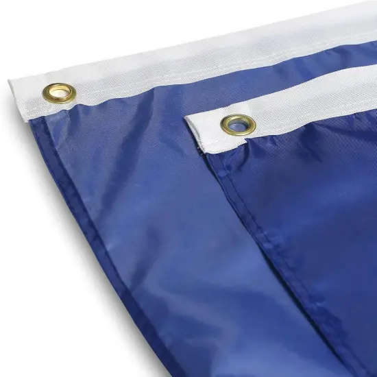 Blue Pure Solid Colour Pleated Fan Flag Bunting 3 x 6 Ft Colour Pleated 2 Pcs Fan Flag Banner Indoor/Outdoor/Front Porch Decorations {2}
