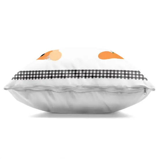 Stupell Industries Pumpkin Truck with Gingham Border Decorative Printed Pillow design by Sazerelli Designs, 18 x 7 x 18 {3}