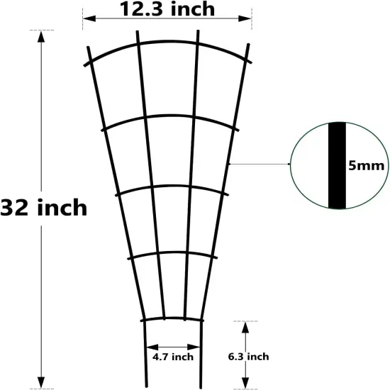 4 Pack 32'' Indoor Plant Trellis for Potted Plants {2}
