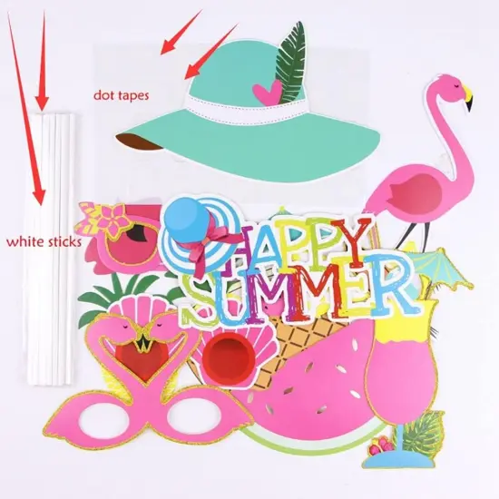 12 Pcs Summer Photo Booth Props {5}