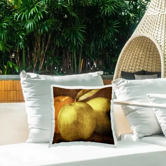 Stupell Industries Vintage Apples Close Up Outdoor Printed Pillow design by Caroline Kelly, 18 x 7 x 18 {2}