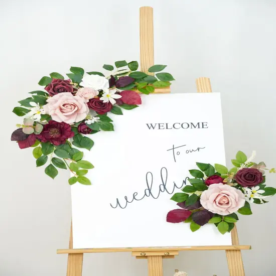 Table Decor Welcome Sign Flower Pack of 2 {4}
