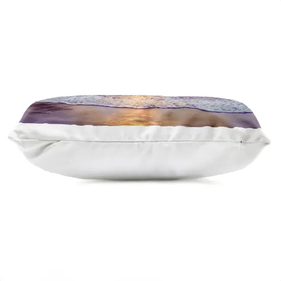 Stupell Industries Sun Rays on Beach Shore Outdoor Printed Pillow design by Mike Calascibetta, 14 x 7 x 20 {3}