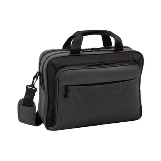 Port Authority&reg; Laptop Briefcase Durable Travel Ready Graph Hthr/Blk {6}
