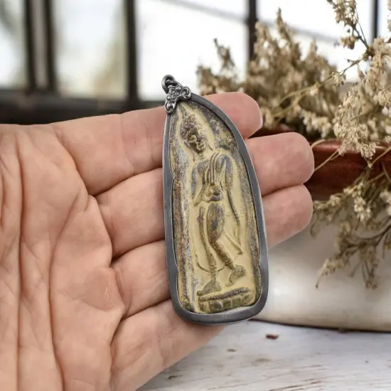 64x35mm Buddha Amulet Pendant {4}