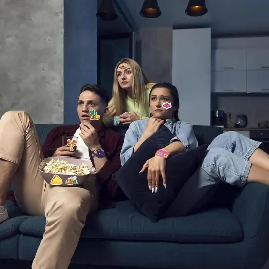 74Pcs Cinco De Mayo Fiesta Theme Party Favors Contain 24 Pcs Mexican Theme Slap Bracelets 50Pcs Cinco De Mayo Fiesta Theme Stickers, Birthday Party Decorations,Classroom Rewards Supplies. {2}