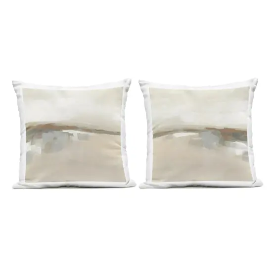 Stupell Industries Earthy Landscape Impressions 2pc Outdoor Printed Pillow Set design by June Erica Vess, 18 x 7 x 18 {1}