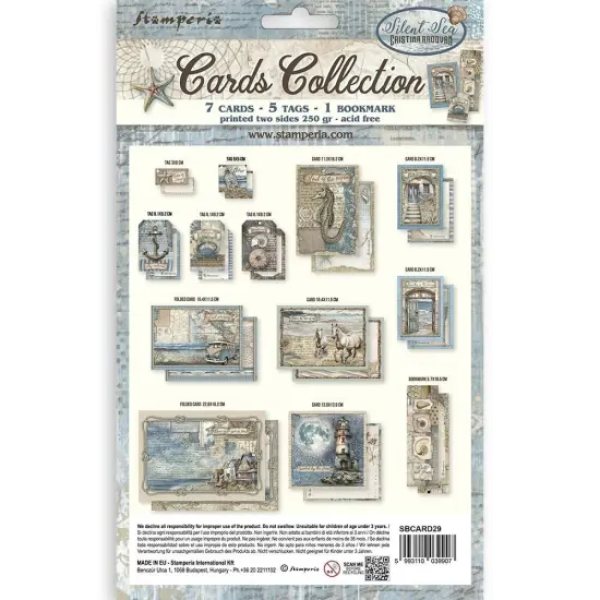 Stamperia Cards Collection-Silent Sea {3}