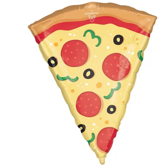 Anagram&reg; 29 Inch Pizza Party Foil Mylar Balloon {4}