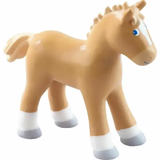 HABA Little Friends Foal Lissi - 3.75" Farm Animal Toy Horse Figure Multicolor {1}