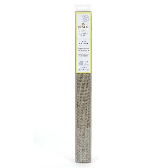 DMC13ct Rustic Linen 15x18" Fabric Blank Multi {1}