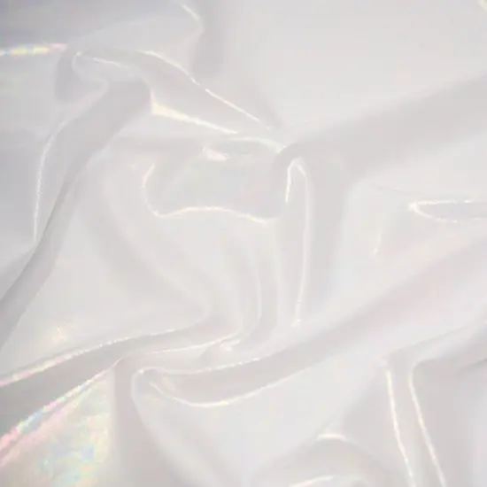 Prismatic Foiled Spandex Fabric 54&rdquo; Wide Nylon Spandex 4-Way Stretch for Costumes & Fashion Green/Rainbow {3}