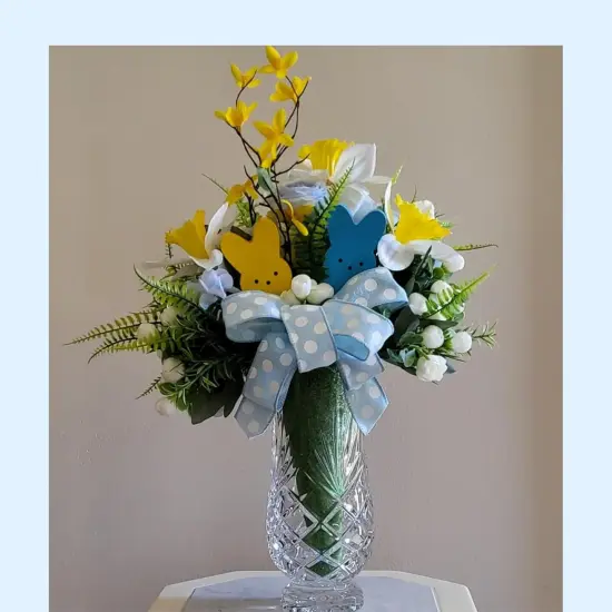 Easter D&eacute;cor, 4 Pcs Bunny Table Decorations Wooden Spring Signs {3}