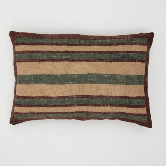 DuoWeft Stripe Cushion &ndash; 24 x 16 Inch Lumbar Pillow for Sofa, Bed & Home D&eacute;cor &ndash; Stylish, Textured, and Durable Accent Cushion for Living Room, Bedroom, and Office {3}