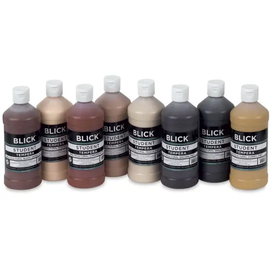 Blick Original Formula Student Tempera Paints - Set of 8, Multicultural Colors, Pints {1}