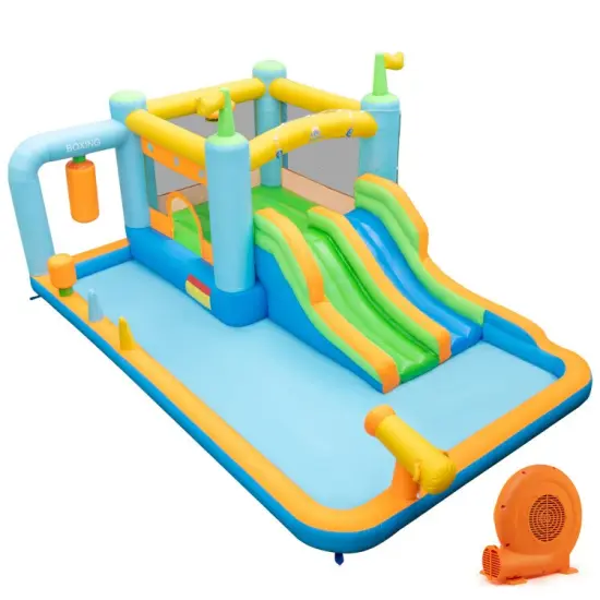 Giant Inflatable Water Slide for Kids Aged 3-10 Years (with 680W Blower) {1}